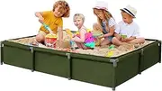 Outdoor Kids Sandbox Foldable Oxford Cloth Sand Box Sandbox Gifts for Children Outdoor Play Kids Sandbox for Beach Backyard Lawn Garden Easy Assembly