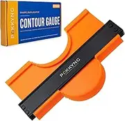Pakkyng Contour Gauge Tool With Lock (10 Inches) - Contour Ruler Marking Tool - Super Gauge Shape and Outline Tool - Profile Gauge - Corner Measuring Tool for Odd Shapes - Woodworking Gifts for Men