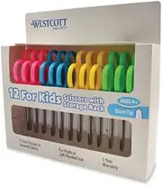 Westcott - Kids Scissors, 5" Blunt, Pack of 12, Assorted 13140 (DMi PK