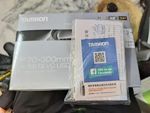 CS~千祥 TAMRON SP 70-300mm F4-5.6 Di VC USD A005NII(有防手震功能!!)