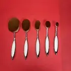 Artis Elite Collection Make-Up Whine Finish Cosme Fibre 5 Brush Set Used #1