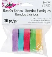 Tulip Multi Wide Rubber Band 30PC Tie Dye Accessory