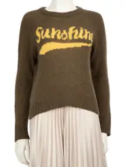 Green Wool "Sunshine" Sweater