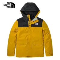 在飛比找Yahoo奇摩購物中心優惠-【The North Face 官方旗艦】北面男款黃色防水透