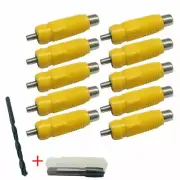 Chicken Drinkers 10 Lubing Drinker Nipples + Install Kit | DIY Poultry Waterer