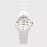 Casio LRW-200H-7E2 | Women's Analog Quartz Watch, White Dial, Resin Band
