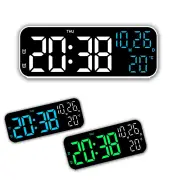 Multifunctional LED Clock 12/24H Digital Wall Alarm Clock LED Temperature Date Display Week Night Mode Table Clock Minim