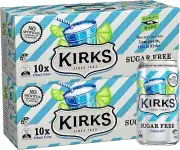 Kirks Lemonade Flavour Sugar Free Soft Drink Multipack Cans 20 X 375 ML