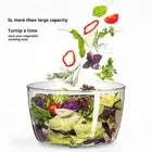 Vegetable Spinner Food Storage Container Capacity Salad with Non-slip Rubber