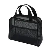 OXX Cosmetics Makeup Bag - Black Mesh