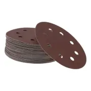 Sandpaper Round 180x180mm 1500 Grit 50 Pcs Red Hook & Loop Sanding Sheets