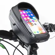 ROCKBROS Hard Shell Bicycle Handlebar Bag 6.5" Waterproof Bike Front Phone Bag