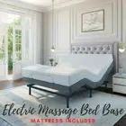 Queen Bed Frame Wireless Remote USB with 12" Mattress Massage Zero Gravity