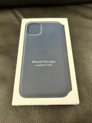 Genuine Apple Leather Folio Cover Case For iPhone 11 Pro Max Sea Apple Brand New