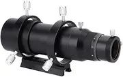 Finderscope, 50mm Double Helical Focuser Guide Scope Finderscope, Comes with Bracket, Suitable for Astronomical Telescop