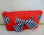 Napoleon Perdis Red Makeup Cosmetics Bag, Travel Pouch Purse, Brand New!!