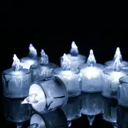 Flameless LED Tea Light Candles Battery-Powered Unscented LED Tealight Candle...