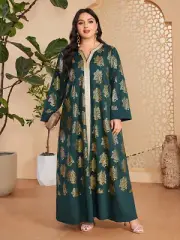 Muslim Women Loose Kaftan Maxi Dress Abaya Dubai Turkey Moroccan Evening Caftan
