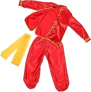 [Generic] 1 Set Tai Chi Uniform Stylish Kung Fu Outfit Lightweight Martial Arts Clothes for Practice and Performances Long Sleeve