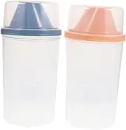 2Pcs Laundry Storage Containers Replacement Soap Dispensers Capacity Sealed Bottles for Laundry Detergent Includes