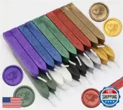 20 Pcs Mixed Color Sealing Wax Sticks with Wicks for Letter Seal Wax Stamp, A