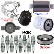 Tune Up Kit Filters Cap Wire Spark Plugs For GMC YUKON V8 5.7L; 4WD 1992-1993