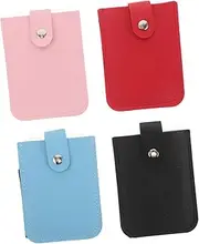 [WOONEKY] Pull Tab Card Holder for Women Fake Leather Wallet Organizer Multi-Card Slot