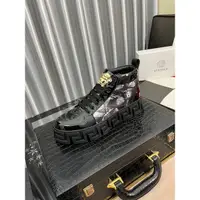 在飛比找蝦皮購物優惠-爆款熱銷 韓版 凡賽斯高筒男鞋 2023透氣休閑板鞋 新款休