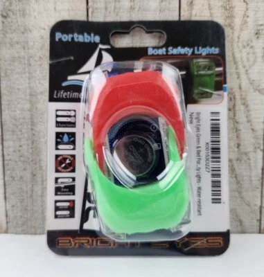 NEW Bright Eyes Green Red Portable Marine LED Boating Lights - Boat Bow Safety