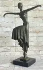 Art Deco/Art Nouveau Bronze Marble Sculpture signed D. H. Chiparus