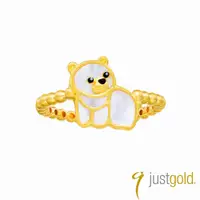 在飛比找蝦皮商城優惠-【Just Gold 鎮金店】冰川珍奇-北極熊 黃金戒指