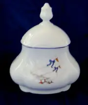 Tea Bags Box, Geese, Leander Czech porcelain, Geese, Bone China Porcelain