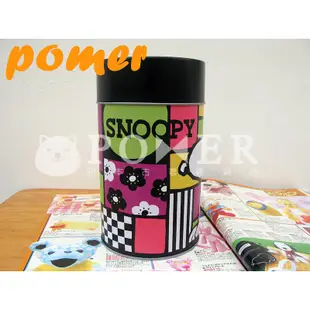 POMER☆日本大阪環球影城 USJ 絕版正品 SNOOPY 史努比 糊塗塔克 腳印 鐵罐 餅乾罐 收納罐 鐵桶 收納桶