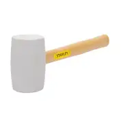 Rubber Mallet, 16 Oz., White, Hammer, Tool