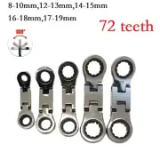 Chrome Vanadium Steel Combination Wrench Ratcheting Design 12 Point 5pc Set