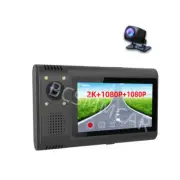 2K HD WiFi Dash Cam Car DVR Driving Recorder 3 Lens Front/Inside/Rear Cameras (for: Fiat)