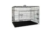 Royale Portable Collapsible Metal Frame Kennel 91cm Cat Dog Puppy Crate Cage