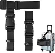 [SIYINS] Luggage Strap, 2pcs Luggage Straps for Suitcases, Suitcase Strap, Add a Bag Luggage Suitcase Straps, Adjustable Luggage Connector Straps, Accessories for Connect Mulit Luggage Together