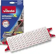 Vileda Ultramax Power XL Refill Pack - Streak Free, Weiß-grau-rot, Floor Mop Refill Pack