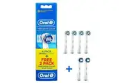 Oral-B EB50-4PC CrossAction + Precision Clean Brush Head Refill Pack (includes