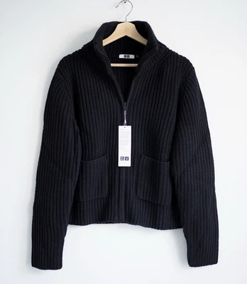 Lemaire Lambswool Blend Uniqlo Knitted Zip Up Jacket Size Medium
