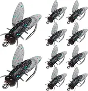 Fly Lures,Flying Fish Hook Bait Set | Fish Attractant Flying Hook Soft Bait, Fly Fishing Assortment Kit for Fishing Lovers