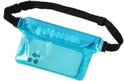 Waterproof Phone Fanny Pack, Beach Accessories, Waterproof Bag, Mobile Belt Bag, High Capacity 3-Layer Waterproof Bag, Keep Valuables Safe Helves