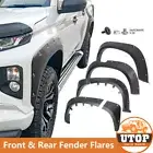 Matte Black Wide Fender Flares Wheel Arches for Mitsubishi Triton MR 2019-2024