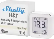 H&T Gen 3 Ivory Wi-Fi and Bluetooth Temperature and Humidity Sensor Home Automat