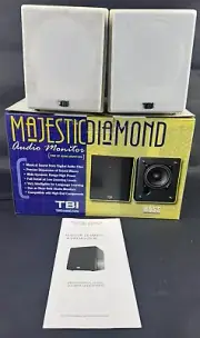 TBI Majestic Diamond HD55 Audio Monitor Speaker Set Pro MD-1 Banana Jack New