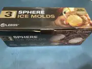 Silicone Freezer Press Sphere Ice Ball Maker Mold, 3 Pack for Large Round New