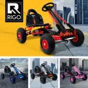 Rigo Kids Ride On Car Toys Pedal Go Kart Racing Bike Cars Rubber Tyre Adjustable