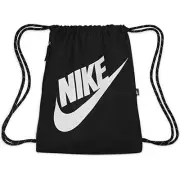 Nike Heritage Drawstring Bag Black/Black/White Small Japan