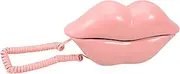 Red Lip Phone The Call Lip Telephone Decor Phones Telephone Corded Home Telephone Decor Red Lip Decoration Table Decor Prop Telephone Lips Phone Retro Phone Synthetic Resin Pink
